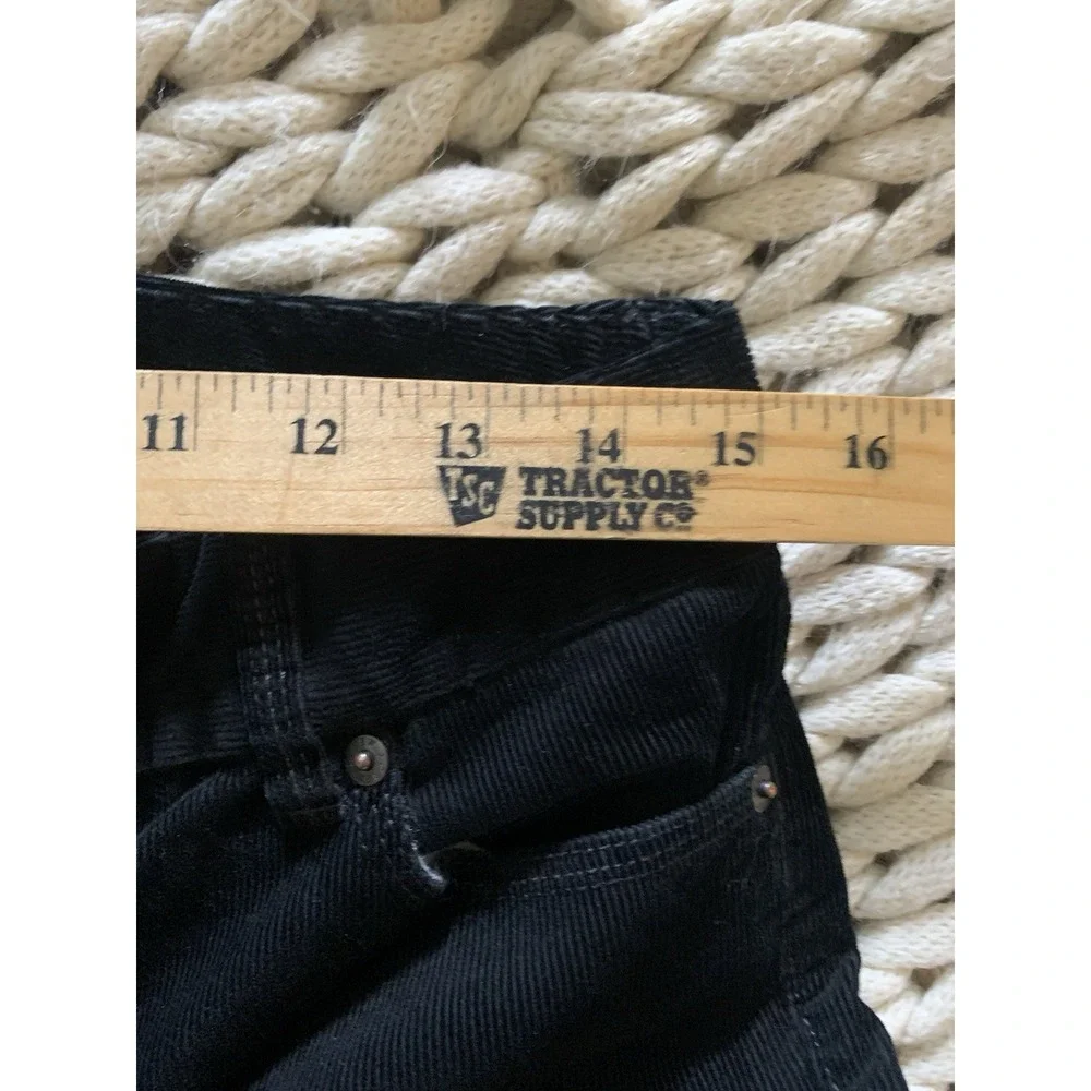 Women's 4R J Crew Corduroy Black Pants Favorite Fit flare y2k cotton ribbed‎